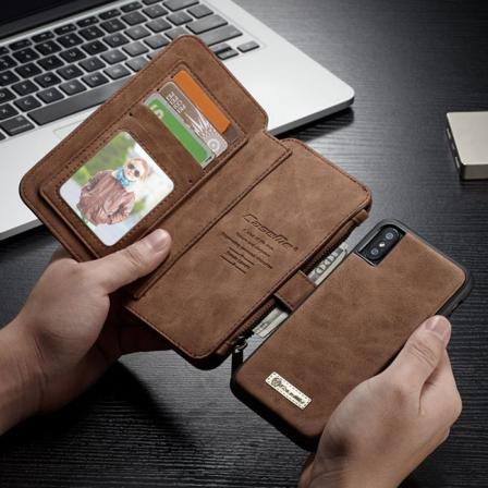 Caseme Plånboksfodral Med Magnetskal, Iphone X/xs, Brun Brun