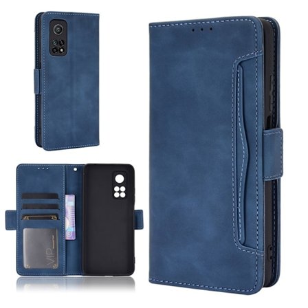 Moderni Nahkalaukku For Xiaomi Redmi K30S / Mi 10t Pro 5g / Mi 10t 5g - Sininen