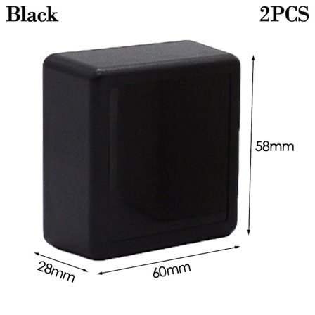 1/2 st Elektronisk projektlåda Vattentät cover Projekt SVART