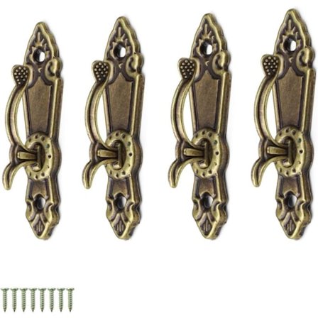 4 styk gardinkroge, gardinholdere, metalkrog, retro tænger med fastgørelsesgardiner, til boligindretning og kontor