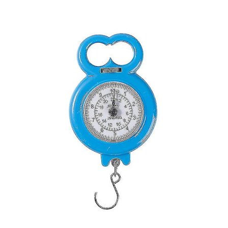 Fjäderhängande våg Bagagevåg 10 kg för mätning av shoppingvikt (blå)