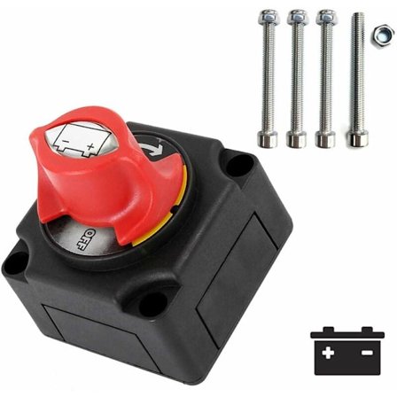 12-48V Batteri Isolator - Batteri Av/På Koblingsbryter for Båt, Bil, Liten Yacht, RV, Truck, Bobil, Nyttebil