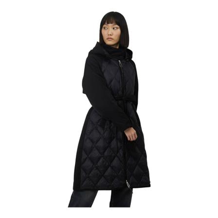 Silvian Heach Long quilted down Jakke in contrasting color Sort, Dame