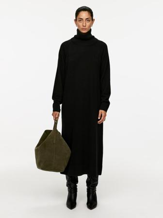 ARKET | Suede Tote Bag | Green | ONESIZE