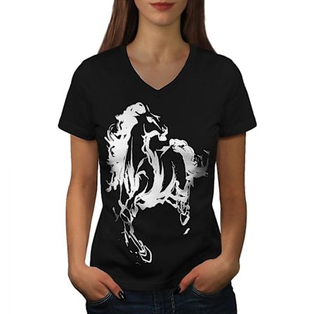 Häst Cool T- printed för kvinnor