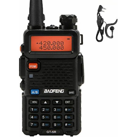 BAOFENG UV-5R Walkie Talkie FM Transceiver Tokanals Radio Dobbel Skjerm 400-520mHZ 5W Tokanals Ham Radio Oppladbar Håndholdt Radio med