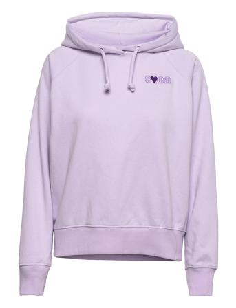 W. Heart Logo Hood Purple Svea