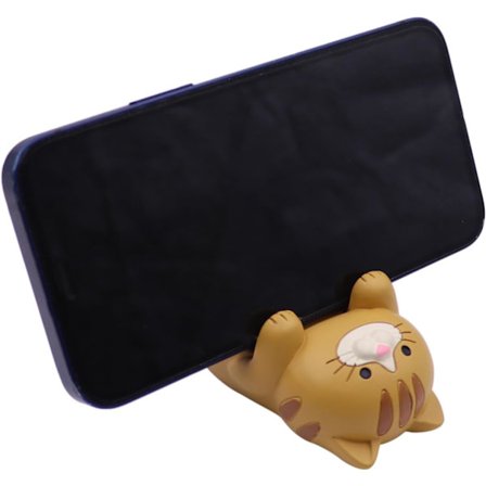 Söpö Kissa Eläin Matkapuhelin Teline Pöydälle Älypuhelimen Matkapuhelinpidike Pöytäteline Kodin Sisustus Lahja Ruskea Kissa