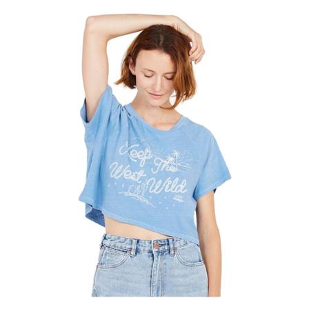 Billabong, T-Shirts Blauw, Dames, Maat:S