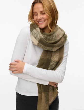 Vero Moda Vmcassy Detail Scarf Noos - Khaki green - ONE SIZE
