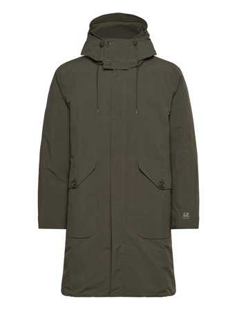 C.P. Company Micro-M Hooded Jacket - Green - XS