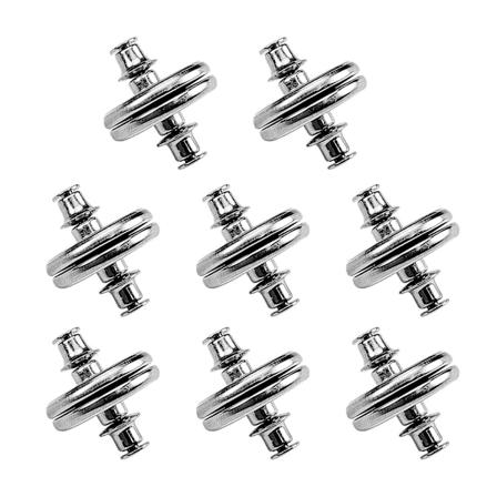 8 st magnetiska gardinvikter med bakre fäste, lätta att applicera, nya