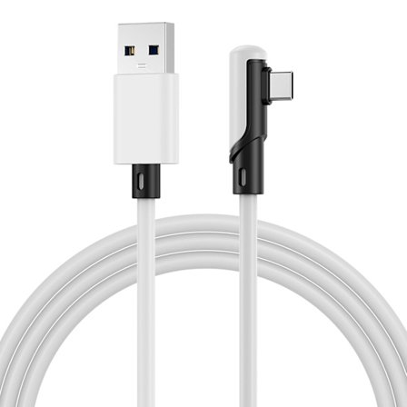 2025 Senaste Modell VR Link-kabel USB-C till USB-C för Meta Quest 3S / 3/2 / Pro, Pico 4 Ultra / 4 och PC/Steam VR 90 Graders Typ-C Kabel för