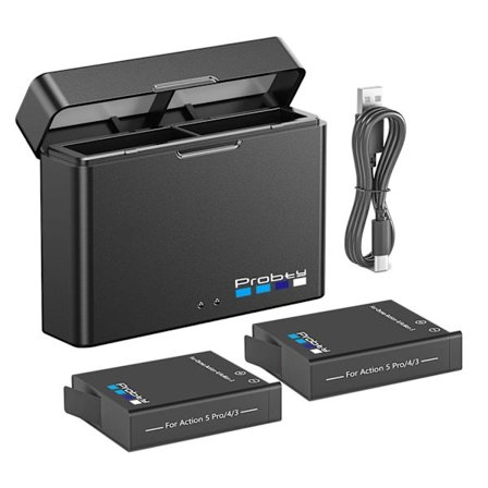 För DJI Osmo Action 5 Pro Action 4 Kamerabatteri 2200mAh Batterier Och Laddare För DJI Osmo Action 4/3 Tillbehör