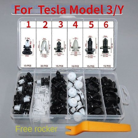 Tesla Model 3/Y ovipaneelin sisäpaneelin kiinnike puskurin keskusohjaimen lokasuojan kiinnike