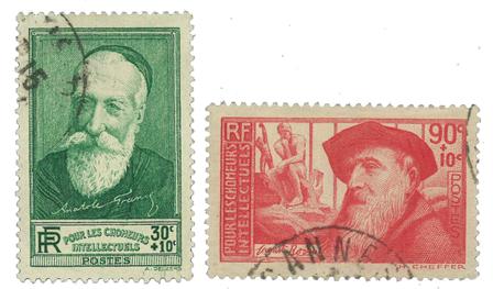 Frankrig 1937 - YT 343-44 - Stemplet