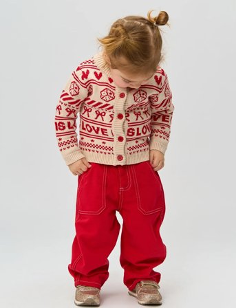 The New Tnstrosaria Wide Pants - Red - 104