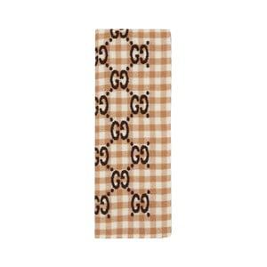 Kids - Gucci GG Gingham Blanket Brown One Size - Textile - One size - Brown - Junge