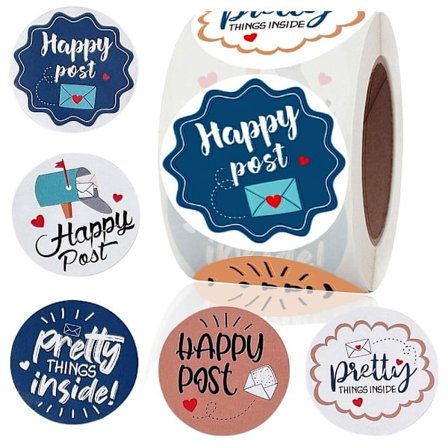 Tack Sticker Etikett Stickers Sticker Roll