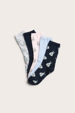 Kappahl | 5-pk. sokker | Lysegrå