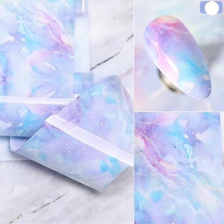 1 201440977 Marmor Serie Negle Kunst Overføringsklistermærker