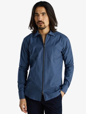 John Henric Men's Blaues Overshirt Size 41