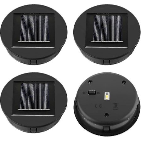4 kpl Aurinkovalojen Varaosia - Aurinkopaneeli - Kannen Lyhty - Varaosa - Aurinkovalojen Varaosat LED-aurinkovaloihin