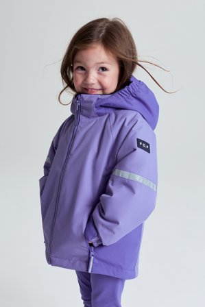 Wasserdichte wattierte Jacke ICY - 92 - kinderbekleidung - purple - Polarn O. Pyret