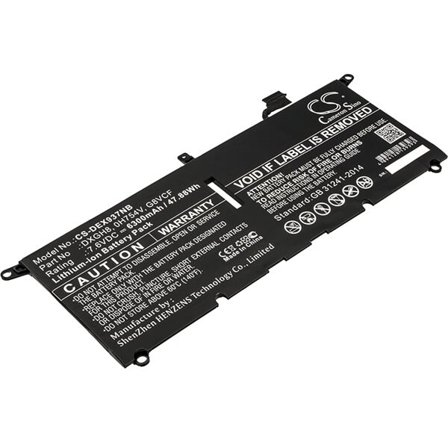 Batteri til bærbar PC for DELL XPS 13 9370, XPS9370-7002SLV, XPS 13 2018 og andre.