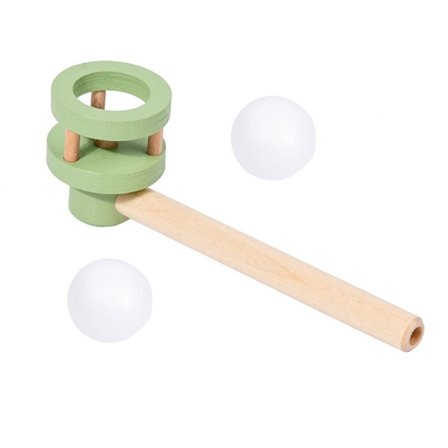 Blåser flytande boll leksak Träspel GRÖN
