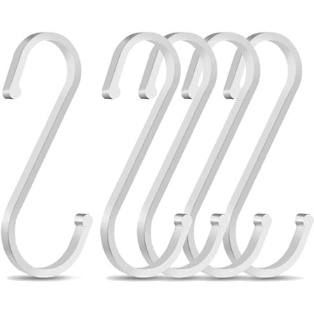 5 st S-formade krokar, 85 mm S-formade aluminiumkrokar, mångsidiga