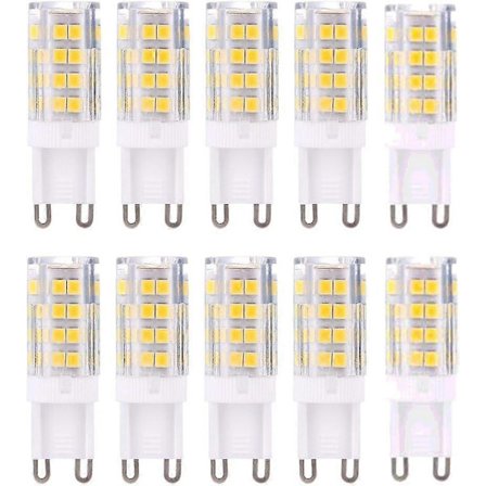 G9 LED-lampa, Varmvit 3000K 5W G9 LED, 10-pack
