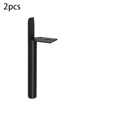 2 stk. 13 cm Møbelbein, Svarte Metallbordbein, DIY Møbler