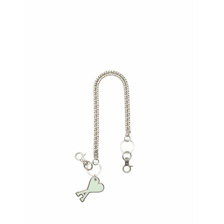 Ami Paris, Keying chain door Groen, unisex, Maat:ONE Size