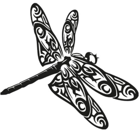 Stor trollslända Väggdekor Självhäftande vinyl