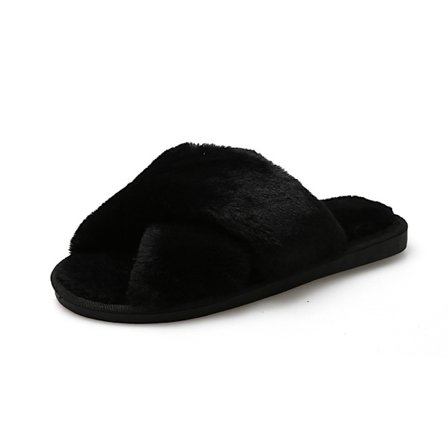 Fashion Slipper til kvinder med varmt for og memory foam - Størrelse: 36-37