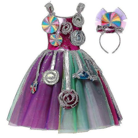 Karneval Godis Klänningar Flickor Purim Fancy Lollipop Kostymer Barn Party Balklänningar