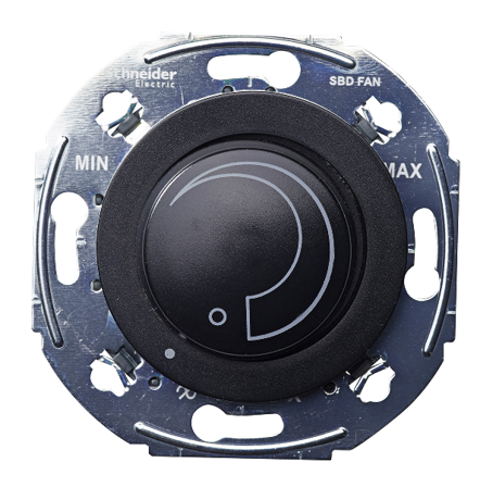 Schneider Electric WDE011611 Varvtalsregulator 400VA Svart, Strömbrytare & vägguttag
