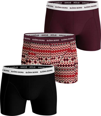 Björn Borg Essential Boxer 3P Men undergarment Red XL