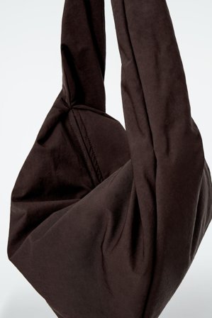 COS Women's Kite Shoulder Bag - Nylon in Brown