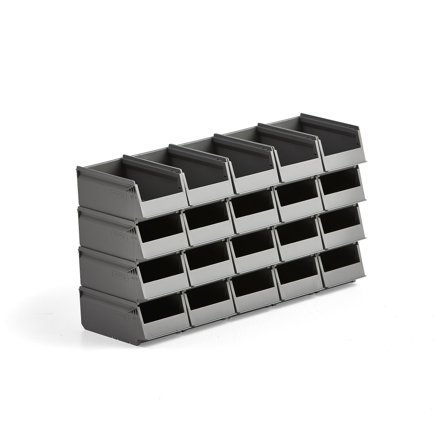 Mehrzweck-Lagerbehälter AJ 9000, Serie 9075, 170 x 105 x 75 mm, 20er-Pack, rot