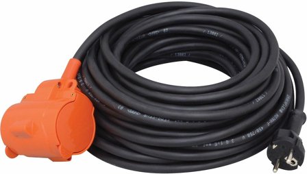 Malmbergs Skjøtekabel 3g1,5mm² 25m IP44 2-veis med lokk