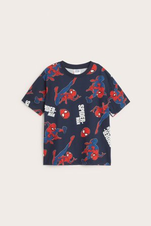 Kappahl | T-shirt Spiderman | Ciemnoniebieski