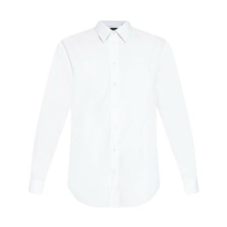 Emporio Armani - Skjortor - Vit - Herr - Storlek: 4xl, Herr, Storlek: 4XL