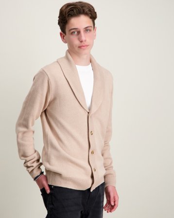 RYVLS Connor Knitted Cardigan Beige Tröjor Kille - Kids Brand Store