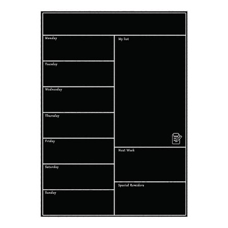 Magnetisk Whiteboard Kjøleskap Myk Whiteboard Mobil Ukeplanlegger