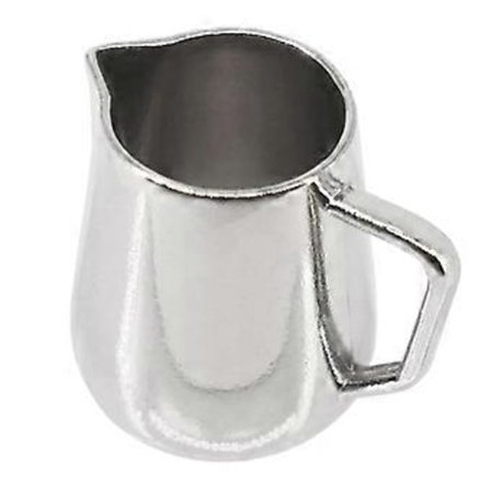 Moderne Dukkehus Mini Miniatyr Latte Art Pot Møbler Kjøkken Spisestue 1 (sølv)