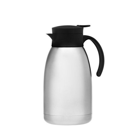 Termoskanne i rustfritt stål med trykknapp, 1,5 liter