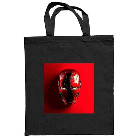Stoffpose Marvel Iron Man maskeplakat Avengers Tony Stark rød hjelm superhelt retro tegneserie fanart design kunst