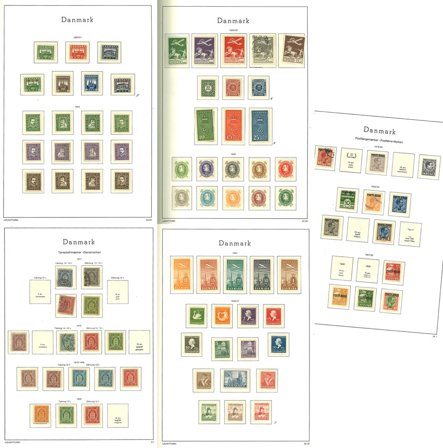 Danmark 1851-1996 - Samling i 1 frimærkealbum